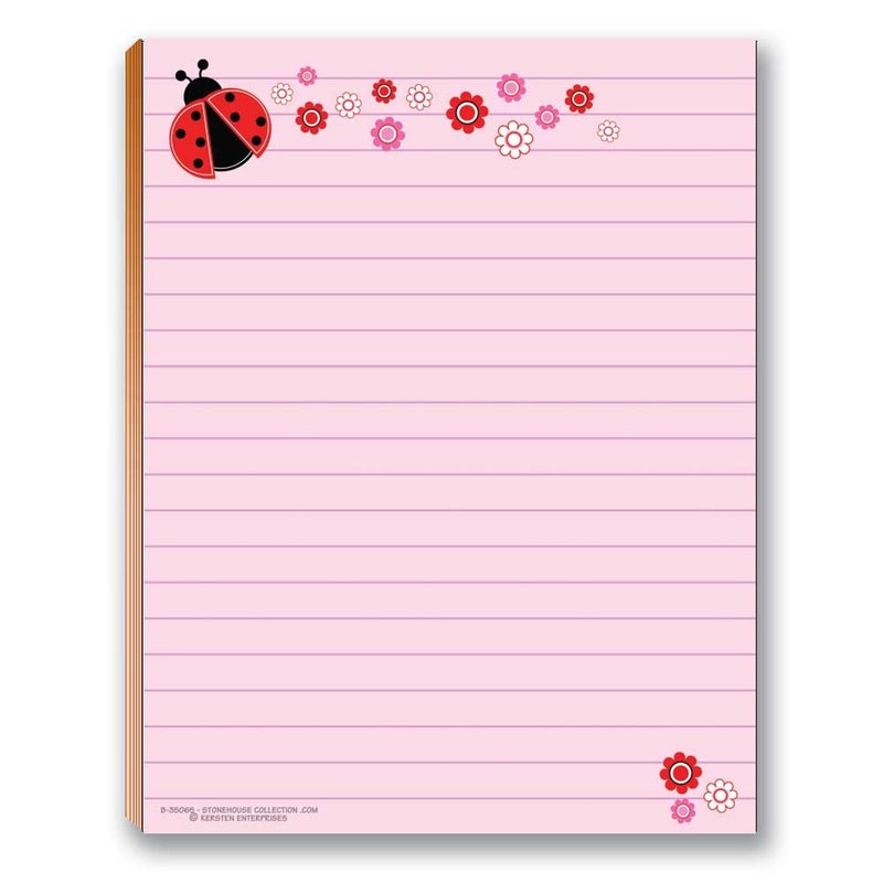 Stonehouse Collection Cute Notepads - 4 Assorted Pads - USA Made - Ladybug, Bee, Butterfly, Dragonfly - Fun Small Gift - Image 4